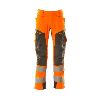 MASCOT Herren Hose mit Knietaschen ACCELERATE SAFE Hi-vis Orange / Dunkelanthrazit 56 - 19079-511-1418-76C56