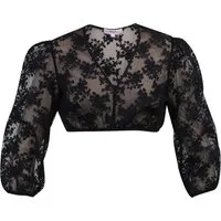 MarJo Dirndlbluse Dirndlbluse Teilheim schwarz