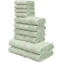 OTTO home Handtuch Set Vanessa, 10-tlg Handtuch-Set, weich, in Standard- und Premium-Qualität, Walkfrottee (Set, 10-St), 100% Baumwolle, Duschtücher, Handtücher, Gästetücher, mit Bordüre