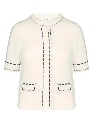 Bianca - Strickjacke - Rene weiß - Gr. - 36