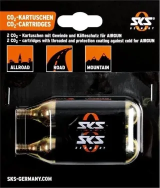 SKS CO²-Kartuschen Set mit Gewinde 24g