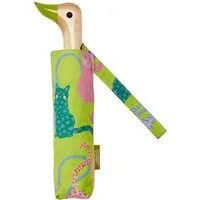 Original Duckhead Taschenregenschirm ORIGINAL DUCKHEAD EU Regenschirm mit Entenkopf - Arty Cats Lime Green