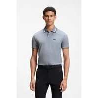 BOSS GREEN Poloshirt Paddy atmungsaktive Piqué-Webstruktur, Flachstrickkragen, gerader Schnitt
