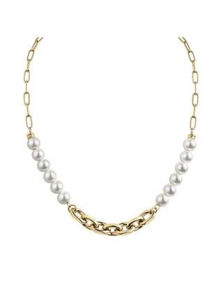 Zeeme Stainless Steel Collier Edelstahl/PVD gelb