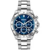 BOSS Multifunktionsuhr HERO 2.0 1514315, Quarzuhr, Armbanduhr, Herrenuhr, Edelstahlarmband, analog, Tag