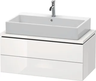 Duravit L-Cube Konsolenwaschtischunterbau wandhängend Weiß Hochglanz 920x477x400 mm - LC580808585 LC580808585