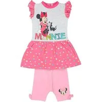 Disney Sommerkleid Disney Minnie Maus Baby 2 tlg Mädchen Set Kleid plus Leggings Gr. 62 bis 86