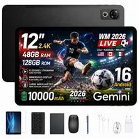 Aorlym 2026 Tablet Aorlym AP12 8/128GB Android16 12zoll mit tastatur und maus Tablet (12", 128 GB, Android 16, WiFi, 48GB RAM(8+ 40GB erweitert)+128GB ROM, Gemini AI, 5G WiFi, Face ID/GPS)