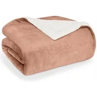 Wohndecke Sherpa-Fleecedecke, Oeko-TEX Zertifiziert, Blumtal, hochwertig, weich, warm, flauschig