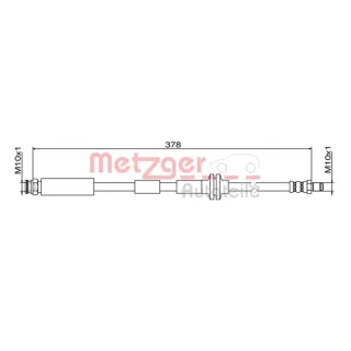Metzger Bremsschlauch vorne Fiat 500 Panda Lancia Ypsilon