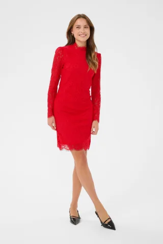 Kleid GannaSZ Kleid Fitted red