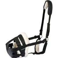 Horse Guard Fressbremse HorseGuard Easy Breathe Weidemaulkorb für Pferde, schwarz, Warmblut...