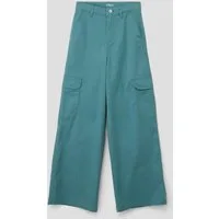 s.Oliver Chinos Hose Loose: Wide-Leg-Pants im Cargo-Stil