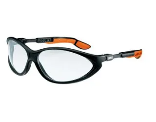 uvex Bügelbrille cybric schwarz, orange schwarz/orange - 9188075