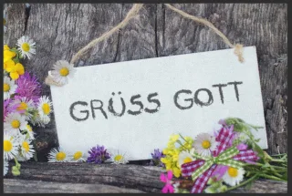 Fussmatte Grüss Gott 4168 | Größe: 60 cm x 45 cm