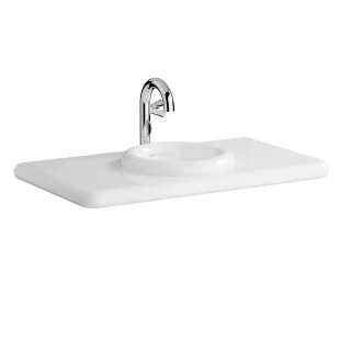 VitrA Liquid Konsolenplatte Breite 100 cm mit Waschtischausschnitt und Hahnloch,7310B403-1826 7310B403-1826