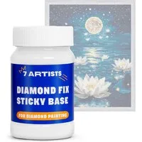 7 Artists Bastelkleber 7 Artists Diamond Painting Kleber Transparent - Sticky Base, 50 ml, 100 ml