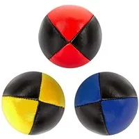 Diabolo Freizeitsport Jonglierball 3er & 5er Set, Jonglierbälle vierfarbig und zweifarbig (Balljonglage Set Zweifarbig - Weiche Lernbälle für Einsteiger, 3-St., Koordinationsbälle 3 Stück - Softbälle zum Jonglieren Lernen), 3er Juggling Balls 62 mm, 
