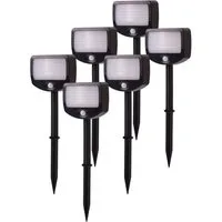 Northpoint Bewegungsmelder LED Batterie Strahler Fluter Sicherheitsleuchte 6er Set mit Funk