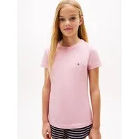 Tommy Hilfiger Underwear T-Shirt 2P CN TEE mit Stickerei und Rundhals im 2er-Pack (Packung, 2-tlg., 2er-Pack) unifarben, casual, regular fit, Baumwolle, Rundhals