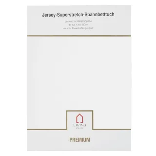 LIVING DREAMS - Jers.Elasthan-Spannbet.PREMIUM weiss 100 - Gr. - 100/200