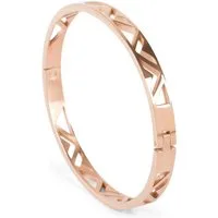 styleBREAKER Armreif Edelstahl Armreif mit Dreieck Muster (1-tlg)