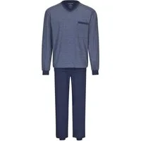 Ammann Pyjama Basic (Set, 2 tlg) Schlafanzug Langarm - Baumwolle - Mit Bündchen an Ärmeln und Beinen