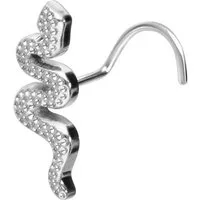 PIERCINGLINE Nasenpiercing Titan Nasenstecker Spirale SCHLANGE (Nasenstecker, 1-tlg)