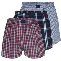 Almonu Boxershorts 3er Pack Web (Spar-Set, 3-St) Boxershorts - Baumwolle - mit Eingriff - Atmungsaktiv