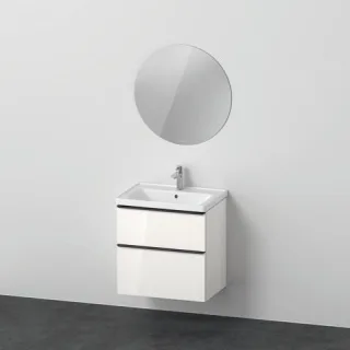 Duravit D-Neo Möbelwaschtisch mit Waschtischunterbau und Spiegel 650x480x2000 mm - DE010902222 DE010902222