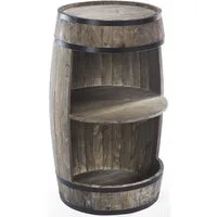 Kobolo Regal Beistelltisch Anrichte Barregal FASS - Holz braun