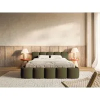 Selsey Polsterbett CLOUDY LOW, Bouclé, Chenille oder Velours, mit/ohne Bettkasten, 140–200 cm