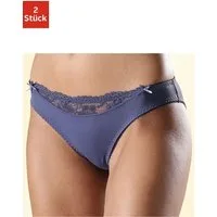 Nuance by Lascana Slip (Packung, 2 Stück) mit Spitzeneinsatz vorne
