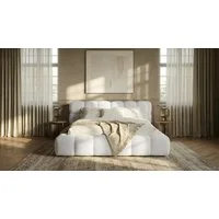 thematys Polsterbett CLOUD mit Bettkasten 140x200 160x200 180x200 200x200cm (hochwertiger Cord-Stoff in vielen Farben Grafit Grau Weiß Beige Kreme, Inklusive Lattenrost: Holzrahmen,hochwertiger Stoff), hydraulische Klappfunktion für Stauraum