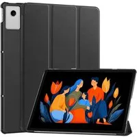 Wigento Tablet-Hülle Für Lenovo Idea Tab Plus 12.1 Zoll 3folt Wake UP Smart Tasche Schwarz, 3-Fach Halterung, Kratzfest, Leicht