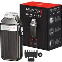 Remington Gesichtshaarrasierer HERITAGE Bart-Schneider Bart-Rasierer Trimmer, Bartschneider mit Kammaufsätzen, Retro Akku Bart-Trimmer 8x Aufsätze Haar-Schneider