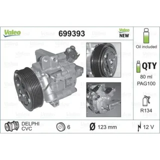 Valeo Klimakompressor Citroen C1 Peugeot 107 Toyota Aygo 699393