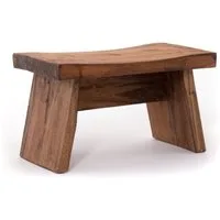 DESIGN DELIGHTS Hocker NOSTALGISCHER FUßHOCKER "SCHEMEL", Altholz massiv, Holzhocker, 08 h