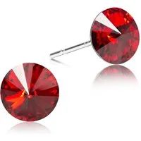 LUISIA® Paar Ohrstecker Ohrringe "Rivoli" mit 6 mm Kristallen von Swarovski® (2-tlg., inkl. Schmuckbox)