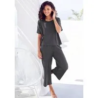 Vivance Dreams by Lascana Pyjama (Set, 2 tlg) in weicher Ripp-Qualität