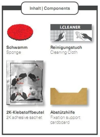 Giese Klebe-Set für gifix quattro/gifix uno, 88001-00 88001-00