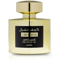 Lattafa Eau de Parfum Lattafa Confidental Private Gold Eau de Parfum 100 ml, Damenduft, 100% Original