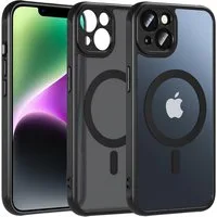CoolGadget Handyhülle für Apple iPhone 14 6,1 Zoll, Kamera Schutz Hülle Silikon Hard Case Schutzhülle für Magsafe Zubehör