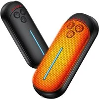 Kityhome Handwärmer Elektrische Handwärmer mit LED, 2er Set- 3000 mAh, 12h Wärme für Kälte, 2x elektrischer Handwärmer, 1x USB-Ladekabel, Sofortige & anpassbare Wärme, 2-in-1 Design & Komfort