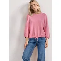 STREET ONE Rundhalsshirt 3/4-Arm Shirt im Strick-Look