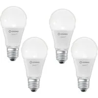 Ledvance LED-Leuchtmittel 4X Smart LED Lampe E27 WiFi WLAN Leuchtmittel Smarte Glühbirne, 4 St., Kaltsweiß, WARMWEİß, LED-Lampe Smart Home Beleuchtung Leuchtmittel WiFi Lampe