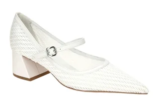 H?gl 4528 0200 ARABELLA Damenschuhe wei? Glattleder Mary Jane Pumps
