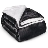 Wohndecke Kuscheldecke Wolldecke 220 x 240 cm Grau, HEIMWERT, hochwertig, weich, warm, flauschig - Grau 220 x 240cm