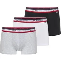 Fila Boxershorts MAN BOXER SHORTS (3er Pack) elastischer Logo-Webbund, ohne Eingriff