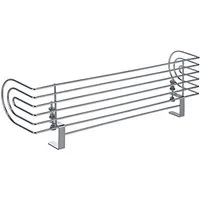Haushalt International Herdschutzgitter Herdschutz Gitter verchromt - 60 cm (Komplettset, 1 St., fertig montiert), leicht zu reinigen, eine Montage